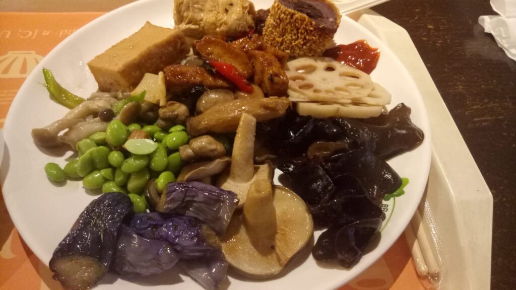 מנת ירקות בטאיפאיי טייוואן