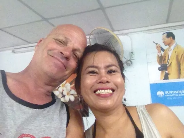 with the barber in kanchanaburi